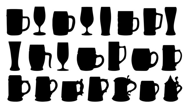 beer silhouettes