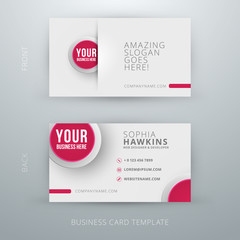 Modern simple business card template