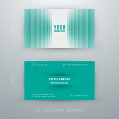 Modern simple business card template