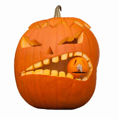 fressender Halloween Kürbis