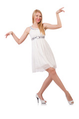 Naklejka premium Woman in fashion clothing concept