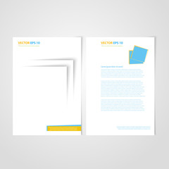 Flyer template back and front design.