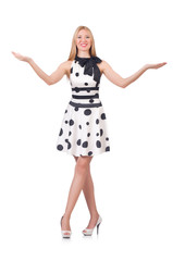 Woman isolated on the white background