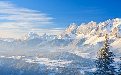 Obraz premium Mountain landscape. Schladming. Austria