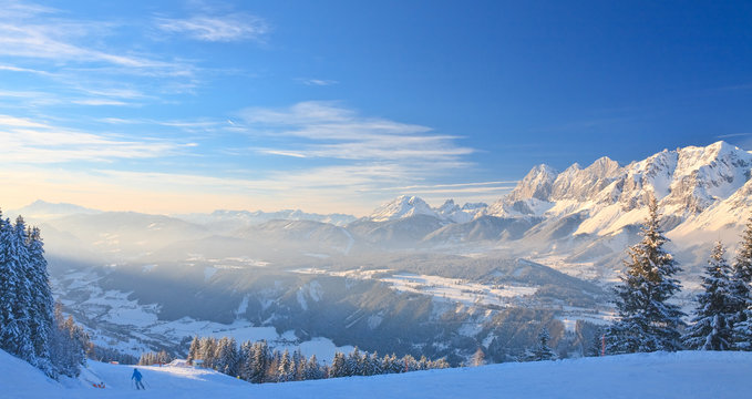 Mountain landscape. Schladming. Austria