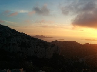 Calanques sunset