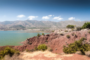 Lake among the mountains, Morocco