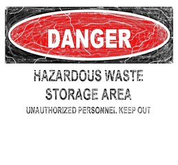 hazardous waste sign - obrazy, fototapety, plakaty