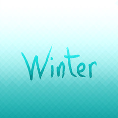 Abstract vector background. Winter colors.