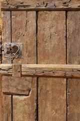 Old Door with Mortise Lock and doorknob
