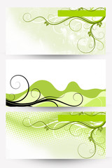 abstract banners
