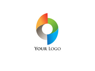 Round colour logo