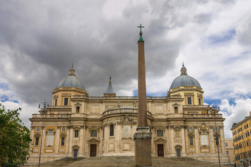Naklejka premium The church of Santa Maria Maggiore in Rome, Italy