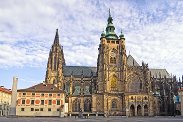 Fototapeta na wymiar Prague Saint Vitus Cathedral