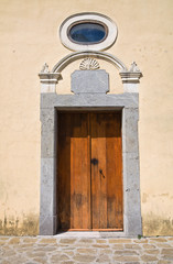 Church of Madonna della Rocca. Satriano di Lucania. Italy.