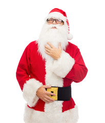 man in costume of santa claus