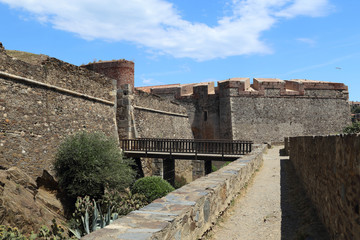 Fototapeta na wymiar The Royal Castle in Collioure