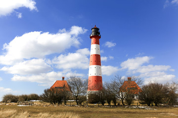 Fototapeta na wymiar Westerhever Leuchtturm