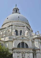 Fototapeta na wymiar Dome of Saint Mary of Health church, Venice, Italy