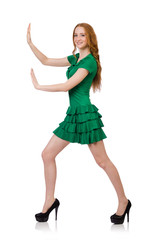 Woman in fashion clothing concept