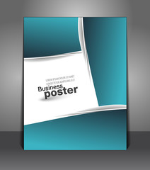 Brochure presentation of business poster