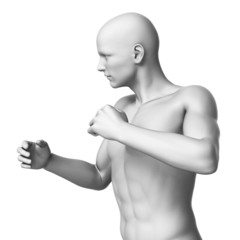 3d rendered illustration of a white man