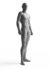 3d rendered illustration of a white man