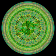 Stylized flower ornament.