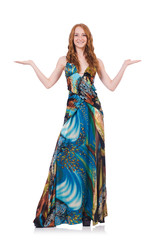 Fototapeta premium Woman isolated on the white background