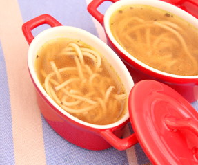 Hühnersuppe mit Nudeln