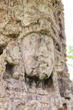 Copan, Honduras: Stela H, beautifully carved in 730 AC