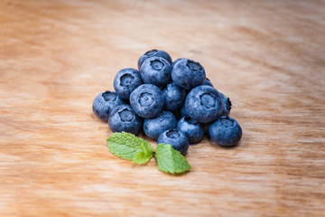 blueberry on wood