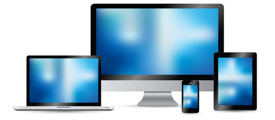 Fototapeta premium Modern digital computer screen