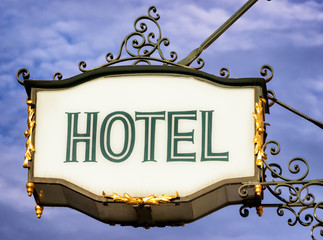 hotel sign