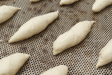 Making of bakery products in bakery shop
