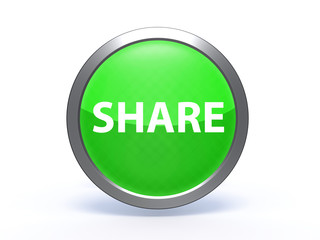 share circular icon on white background