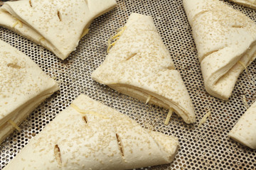 Making of bakery products in bakery shop