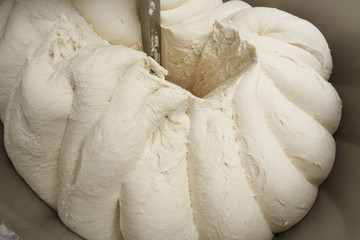 Making of bakery products in bakery shop