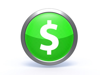 money circular icon on white background
