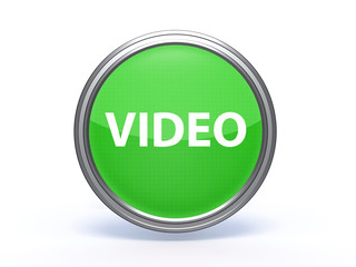 video circular icon on white background