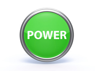 power circular icon on white background