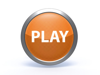 play circular icon on white background