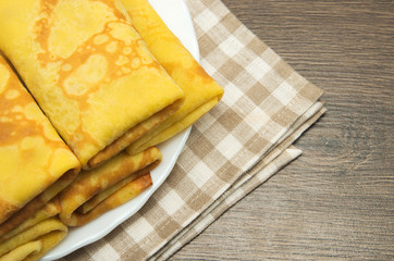 Pancakes with meat 