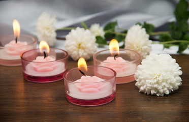 Candles and flowers 