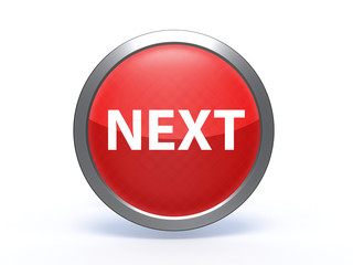 next circular icon on white background