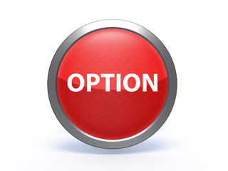 option circular icon on white background