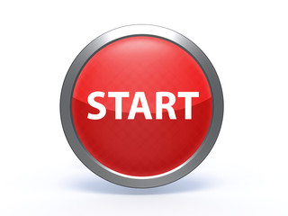 start circular icon on white background