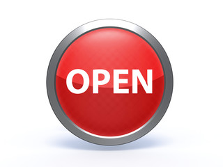 open circular icon on white background