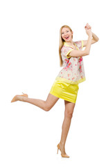 Woman in fashion clothing concept