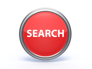 search circular icon on white background